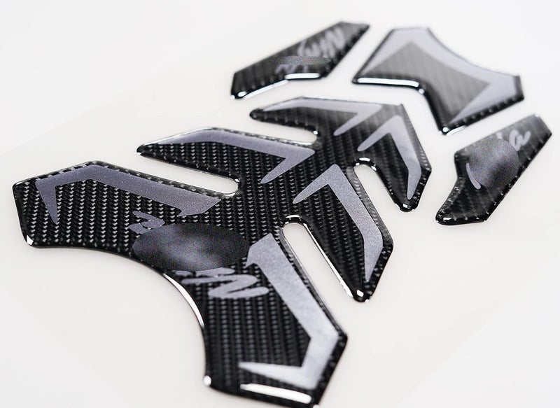 REVSOSTAR 5D Real Carbon Fiber, Motorcycle Decal Vinyl Tank Protector, Tank Pad for NJ 650 ZX636 ZX600 ZX-10R ZX14 ZX1400 ZX14R ABS 1000 ZX100(Grey) - Image 5
